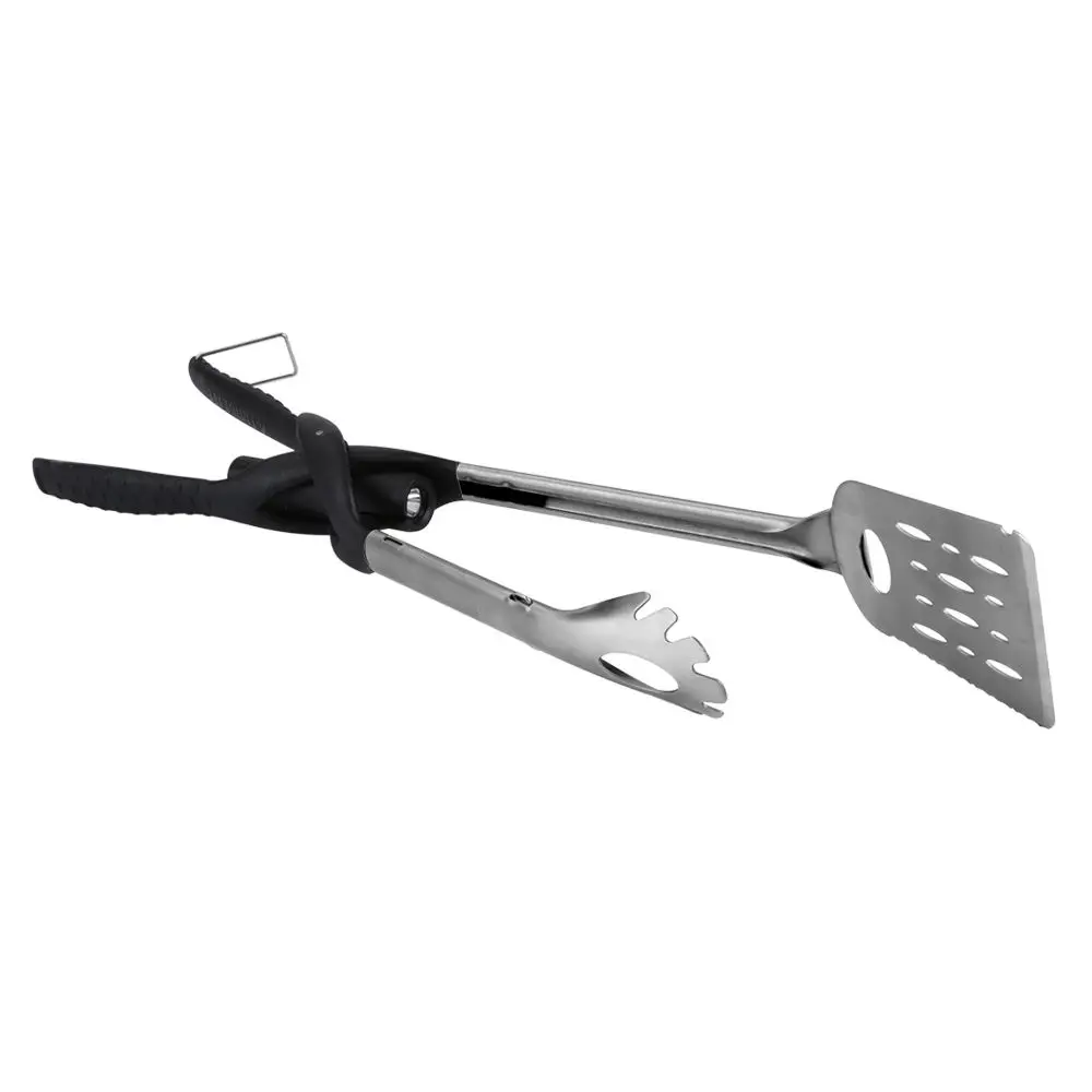Kitchen Tongs Bbq Scraper With Led Flashlight Multi-Functional Barbecue Accessories
