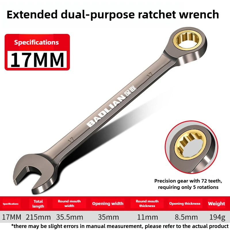 Universele Torx Wrench Verstelbare Koppel 8-22mm Ratelsleutel voor Fiets Motor Auto Reparatie Tools Mechanisch Gereedschap