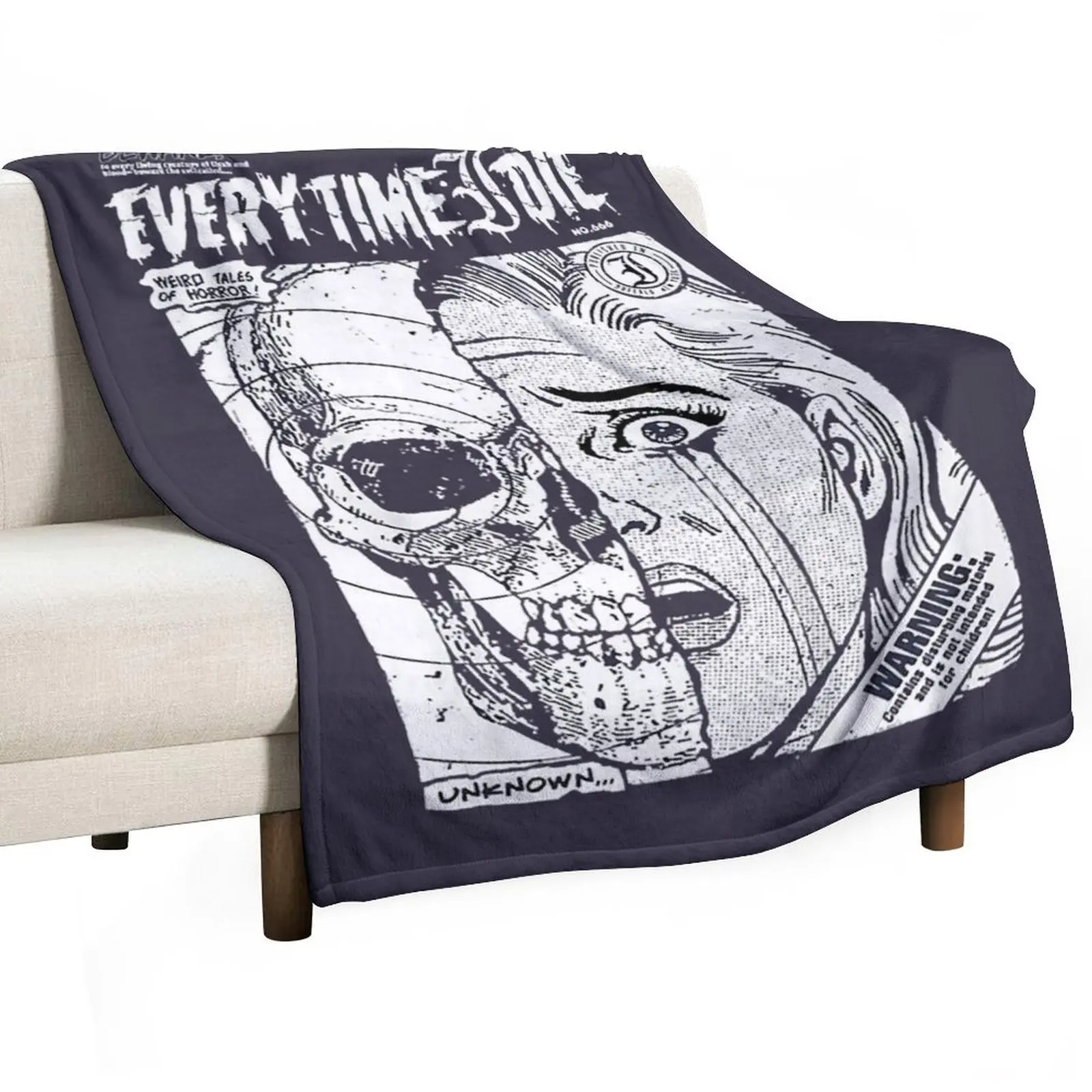 

Secret Every Time I Die Retro Vintage Throw Blanket cosplay anime Bed Fashionable Multi-Purpose Hairy Blankets