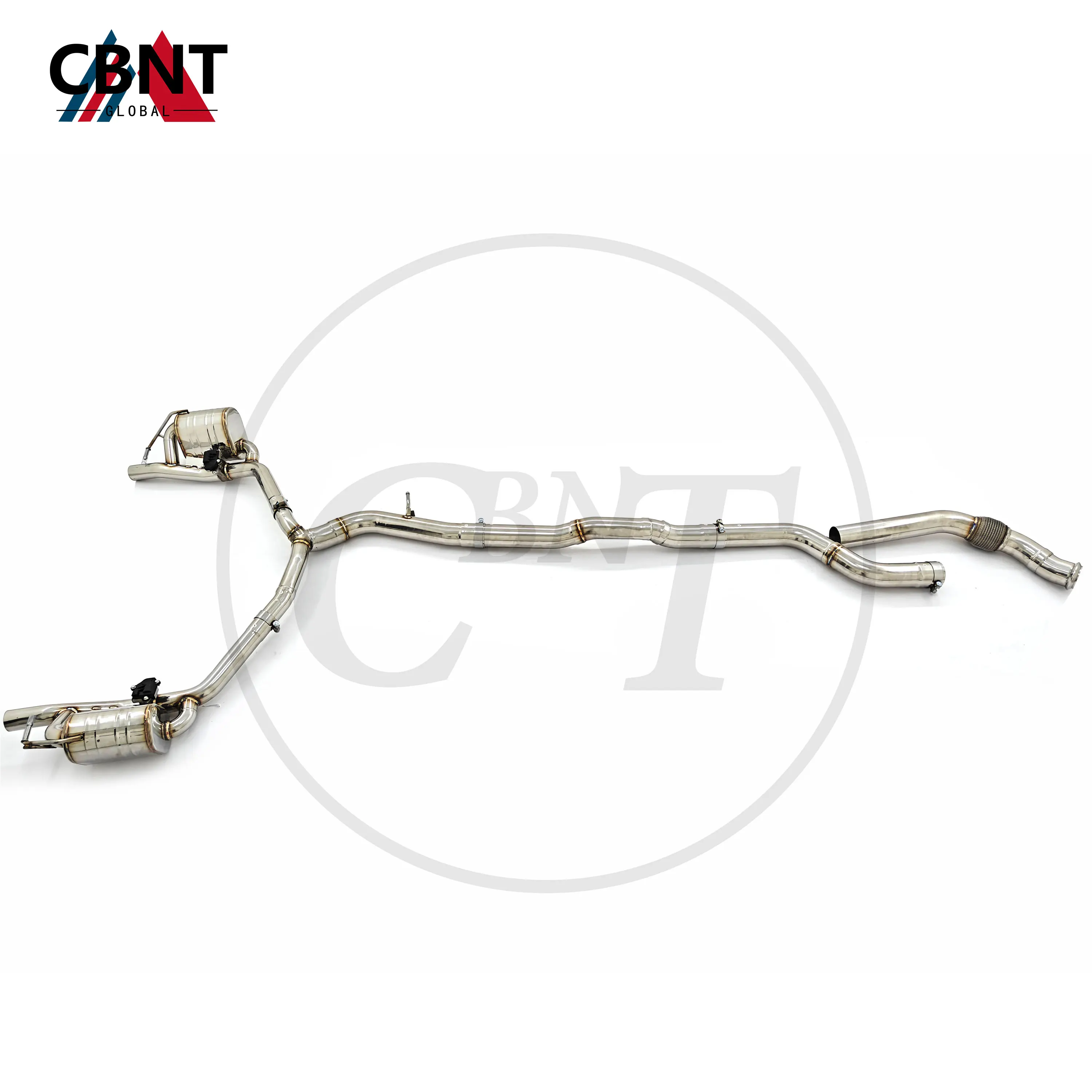 

CBNT Valved Exhaust Catback for Mercedes Benz E53 GT43 GT50 GT53 3.0T SS304 Stainless Steel Exhaust Pipe with Valve Muffler