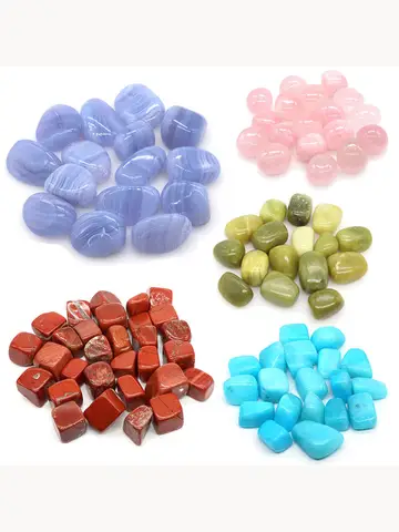 Natural Tumbled Stones Healing Crystal Reiki Quartz Gems Bulk Ore Gravel Energy Mineral Specimen Tank Aquarium Garden Home Decor