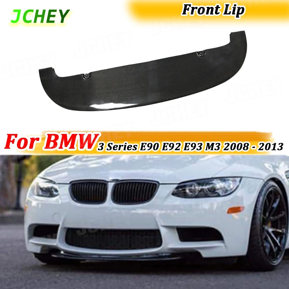 

JCHEY Forged Carbon Fiber Front Bumper Lip Spoiler For BMW 3 Series E90 E92 E93 M3 2008 - 2013 Car Accessories