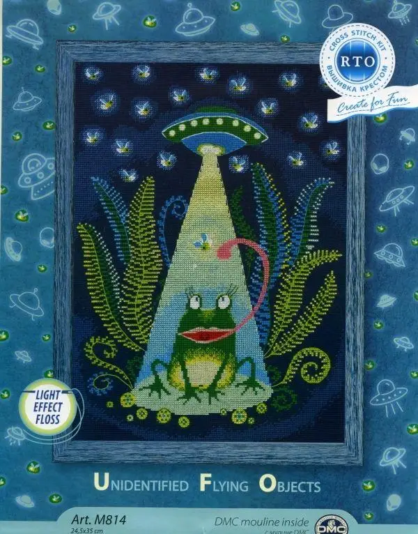 RTO M814 Frog UFO 35-45 Canvas Cross Stitch Embroidery Set Hobby Magic Room Decor Design A Bustling City Rainy Street