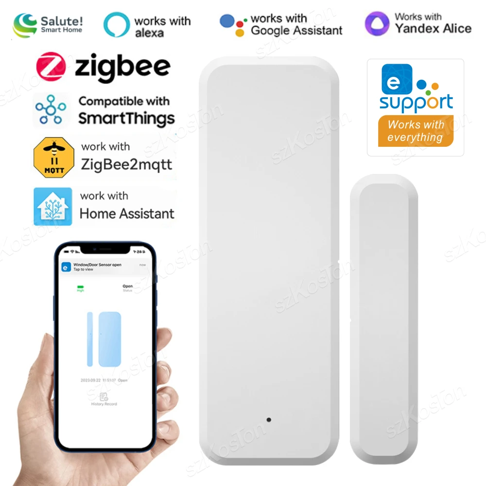 ZigBee Door Window Sensor eWeLinkAPP Smart Home Security Protect Door Open Closed Detector for Alexa Google Home Assistant Alice