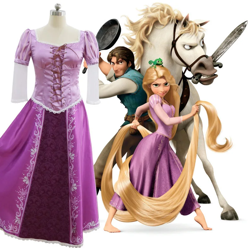 

Tangled Elsa Rapunzel Cosplay Costume Princess Cosplay Dress Anime Costume