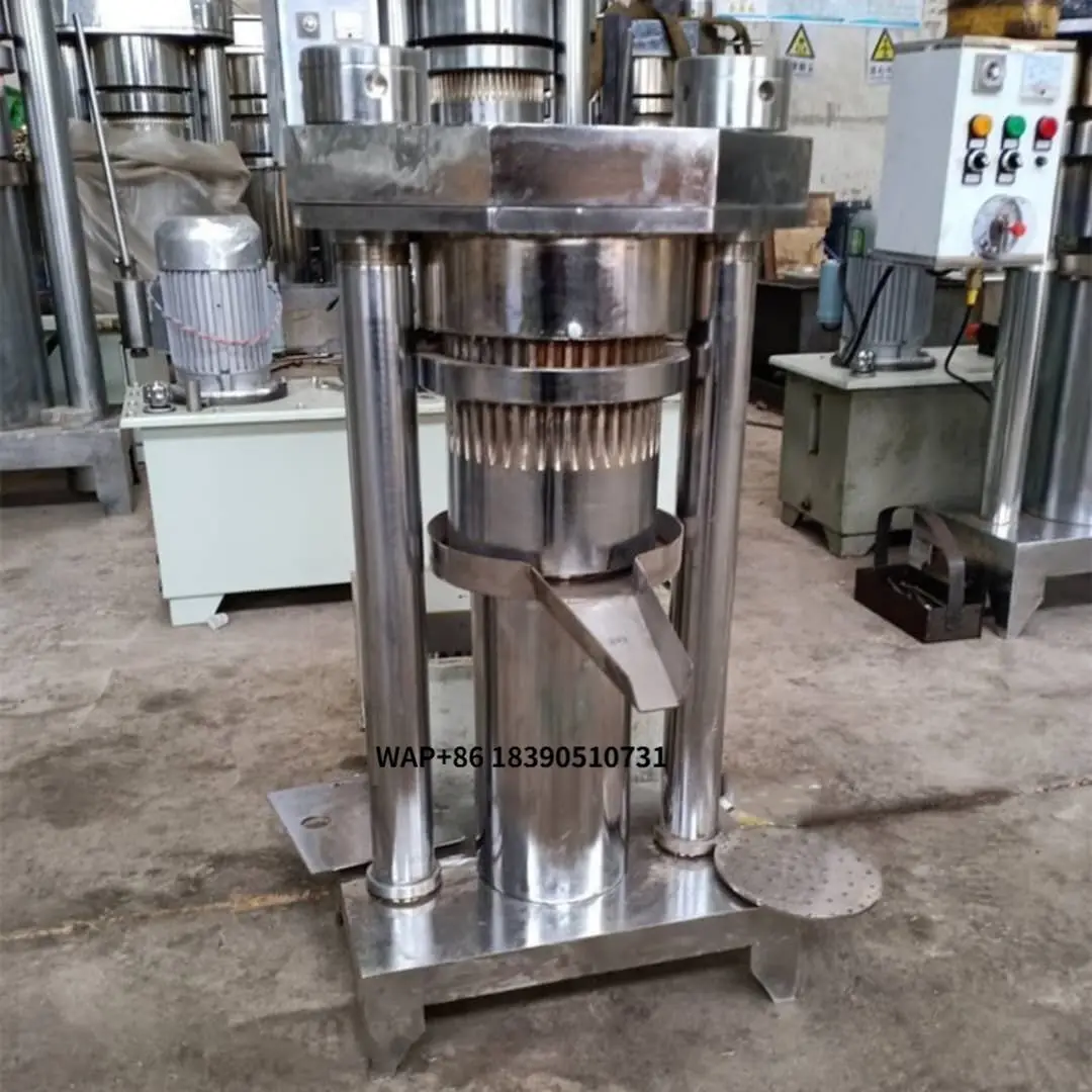 Prensa de Aceite Hidráulica Comercial Totalmente Automática para Aceitunas, Palma, Coco, Almendras y Nueces - Nueva Condición, con Capacidad para Sésamo y Nuez