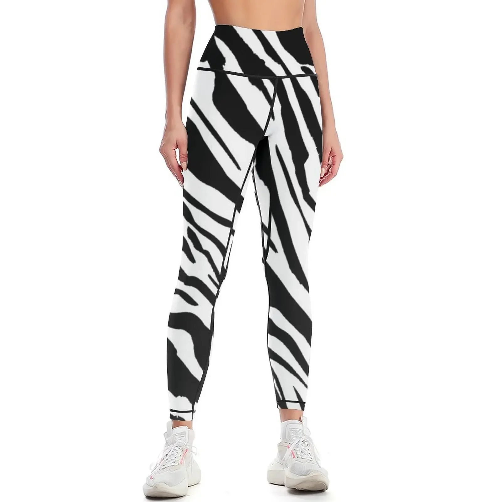 

Zebra strip Leggings gym sportswear woman high waist gym wear sports woman gym Womens Leggings