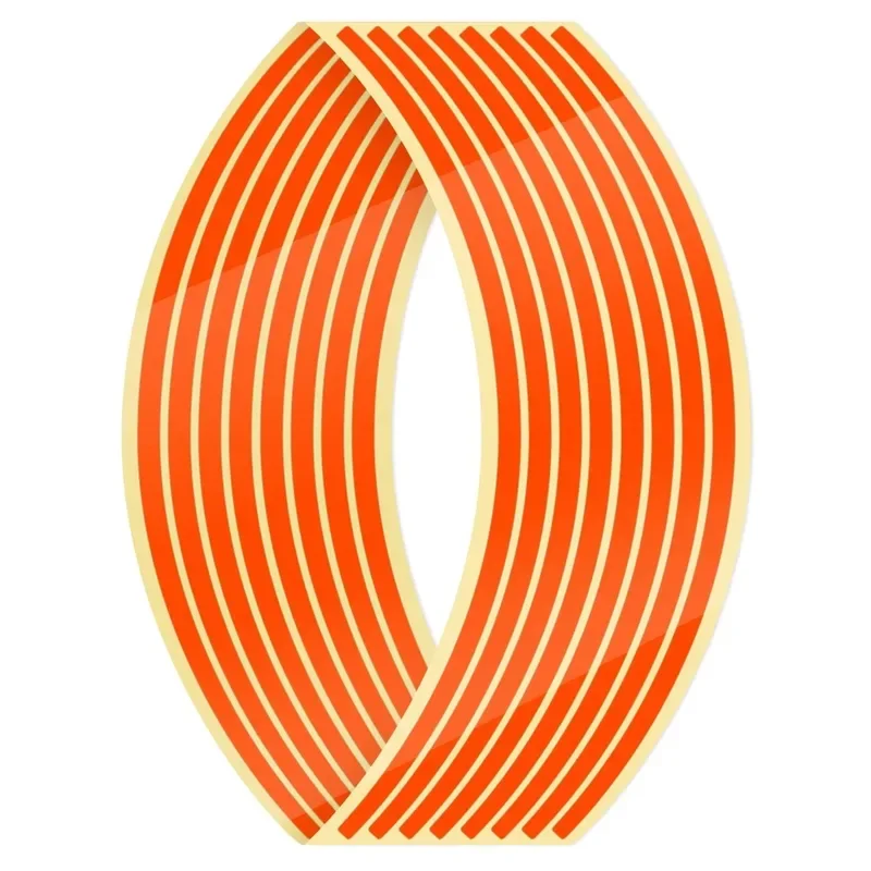 Auto-Styling-Streifen, reflektierend, für Motocross, Fahrrad, Motorrad, Radaufkleber und Abziehbilder, 17/18 Zoll reflektierendes Felgenband