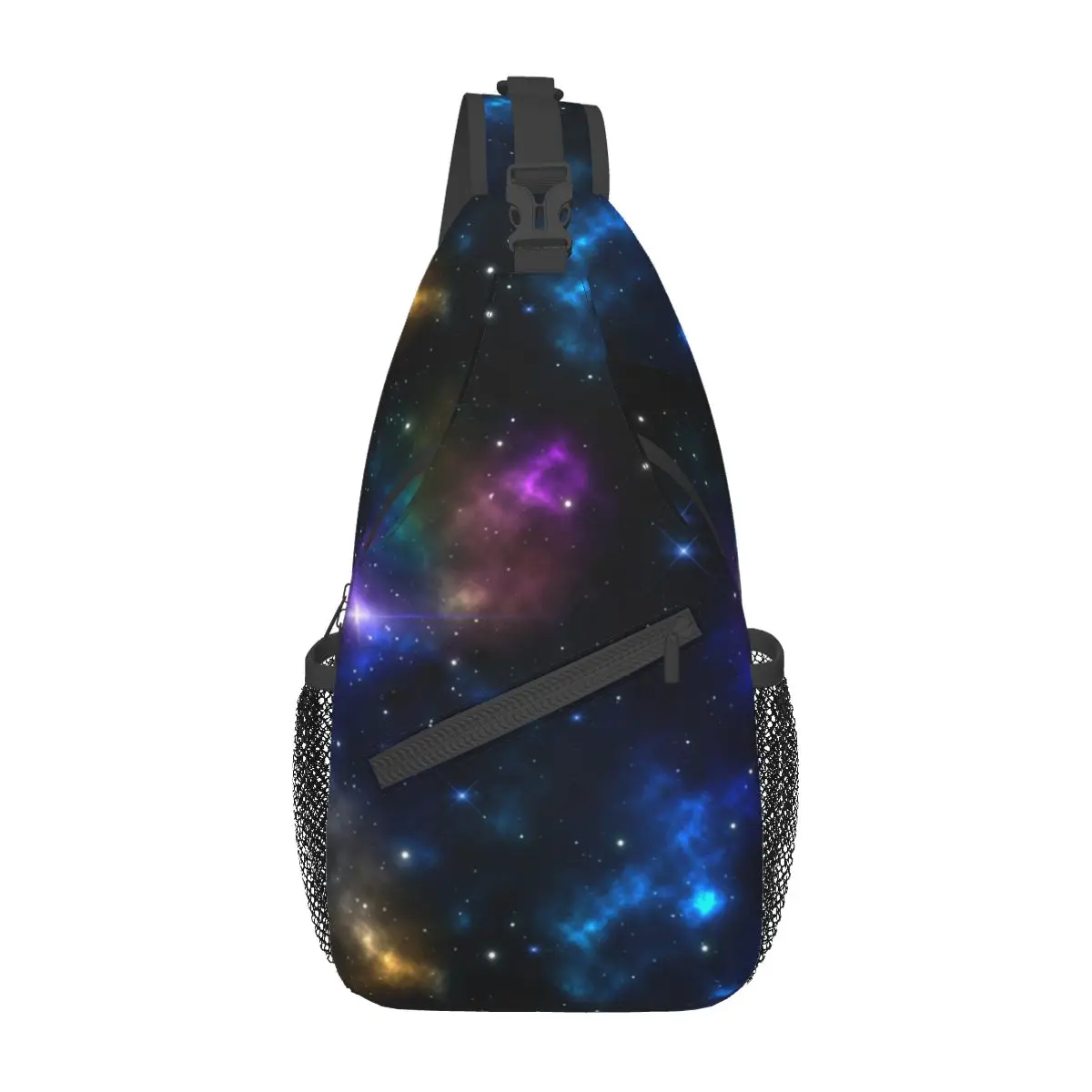 Galaxy Wall Art Stars Crossbody torba na ramiączkach z wzorem torby na klatkę piersiową kosmiczny plecak na ramię plecak dla podróżujących wędrówek sportowych