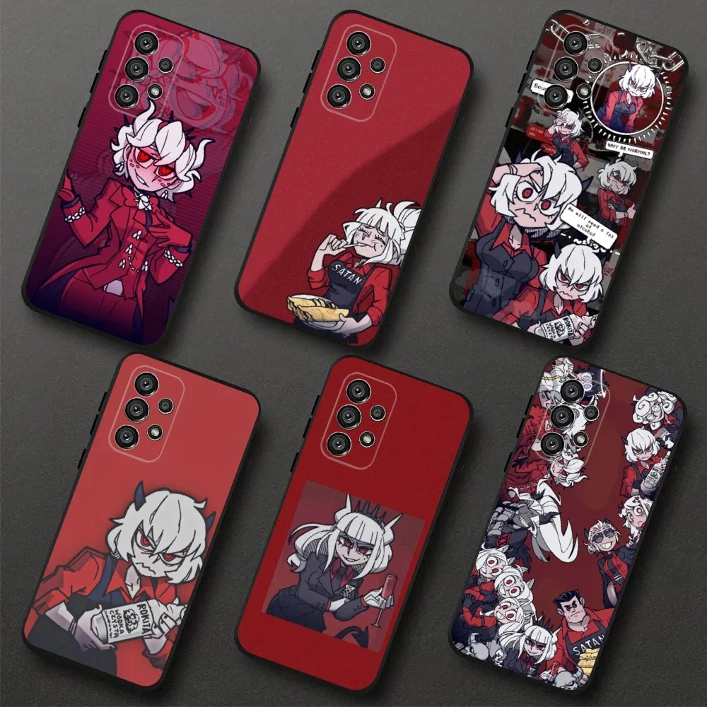 

Game Girl H-Helltaker Phone Case For Samsung Galaxy A20,A21s,A22,A31,A32,A52,A53,A72,73,A80,A91 Soft Black Cover