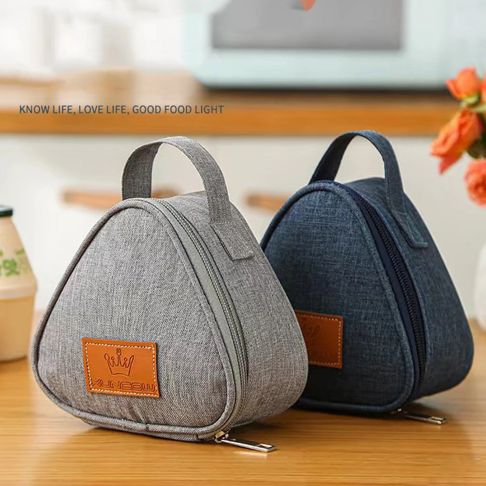 جديد المحمولة الثلاثي حقيبة عزل صغيرة الألومنيوم احباط طالب كرة الأرز حقيبة لطيف المحمولة علب الاغذية في الهواء الطلق حقيبة الغداء #3