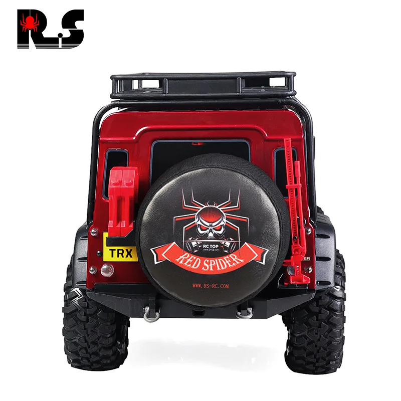 Embellecedor de coche de escalada Traxxas SCX10 TRX4 simulación cubierta de neumático de repuesto cubierta antipolvo