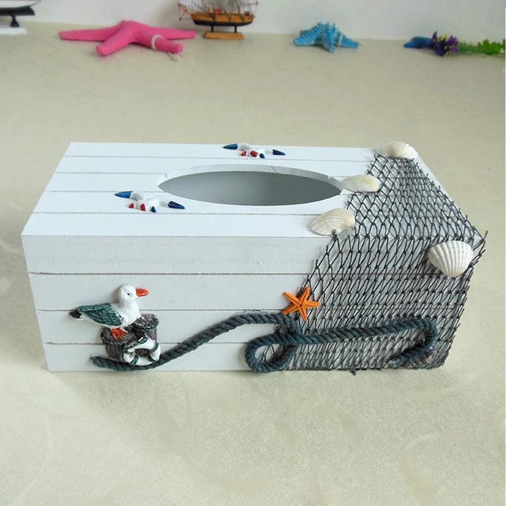 

Decorative Tissue Box Wooden Holder Office Automotive Use Wear Resistant Storage Container Classic Pattern