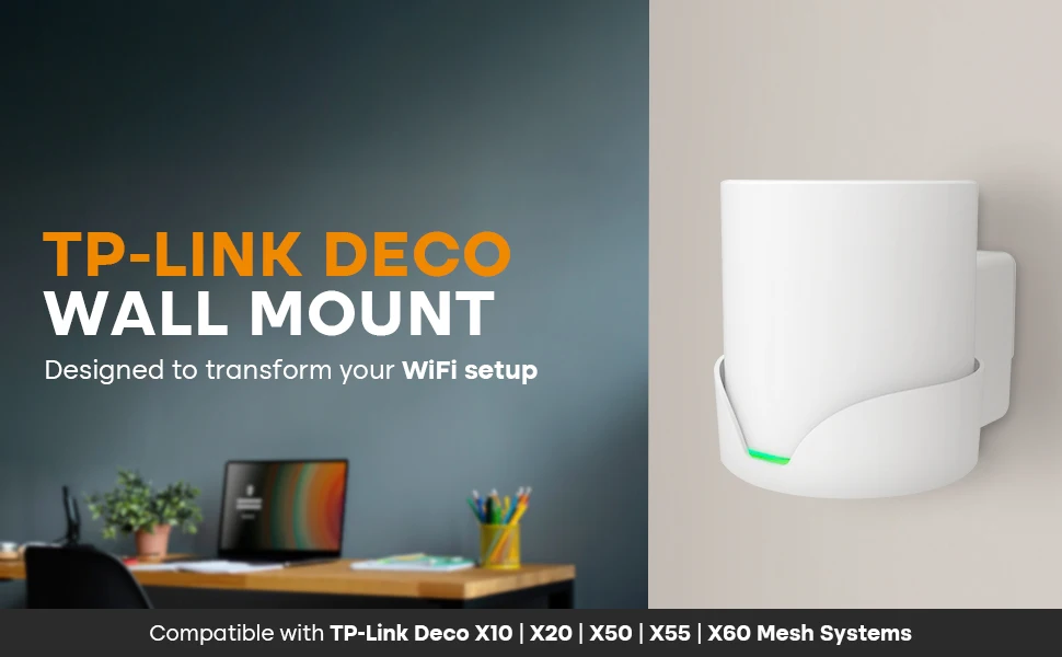 Bangcheer-Wandhalterung für TP-Link, Deco X10 X20 X60 X50 X55 WiFi 6 Wandhalterung mit Kabelorganisator für Home Mesh WiFi-System – Detail 1