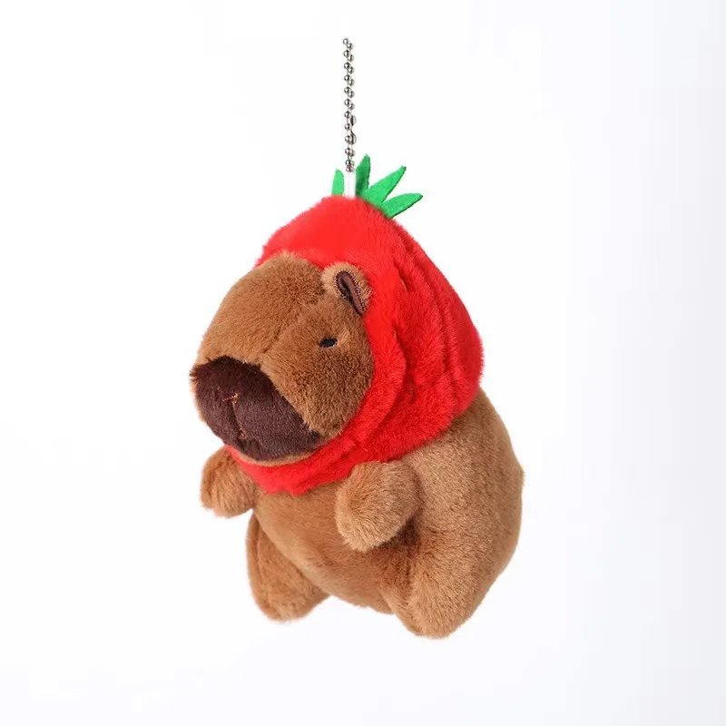 بطة صفراء عوامة للسباحة كابيبارا ألعاب من نسيج مخملي لطيف محاكاة بحر كابيبارا Kawaii محشوة الحيوان كابيبالا هدايا عيد ميلاد السفر #6