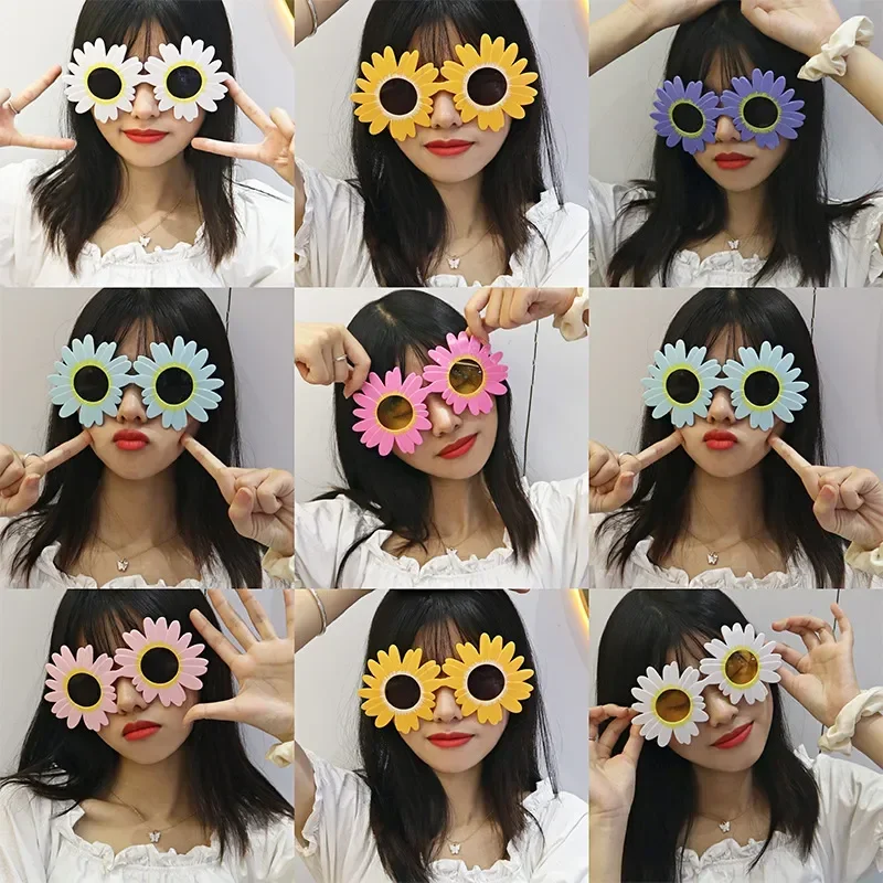 Sun Flower Daisy Sunglasses Funny Glasses Gathering Picnic Photograph Sunglasses Creative Decorative Glasses Fast Drop Shipping