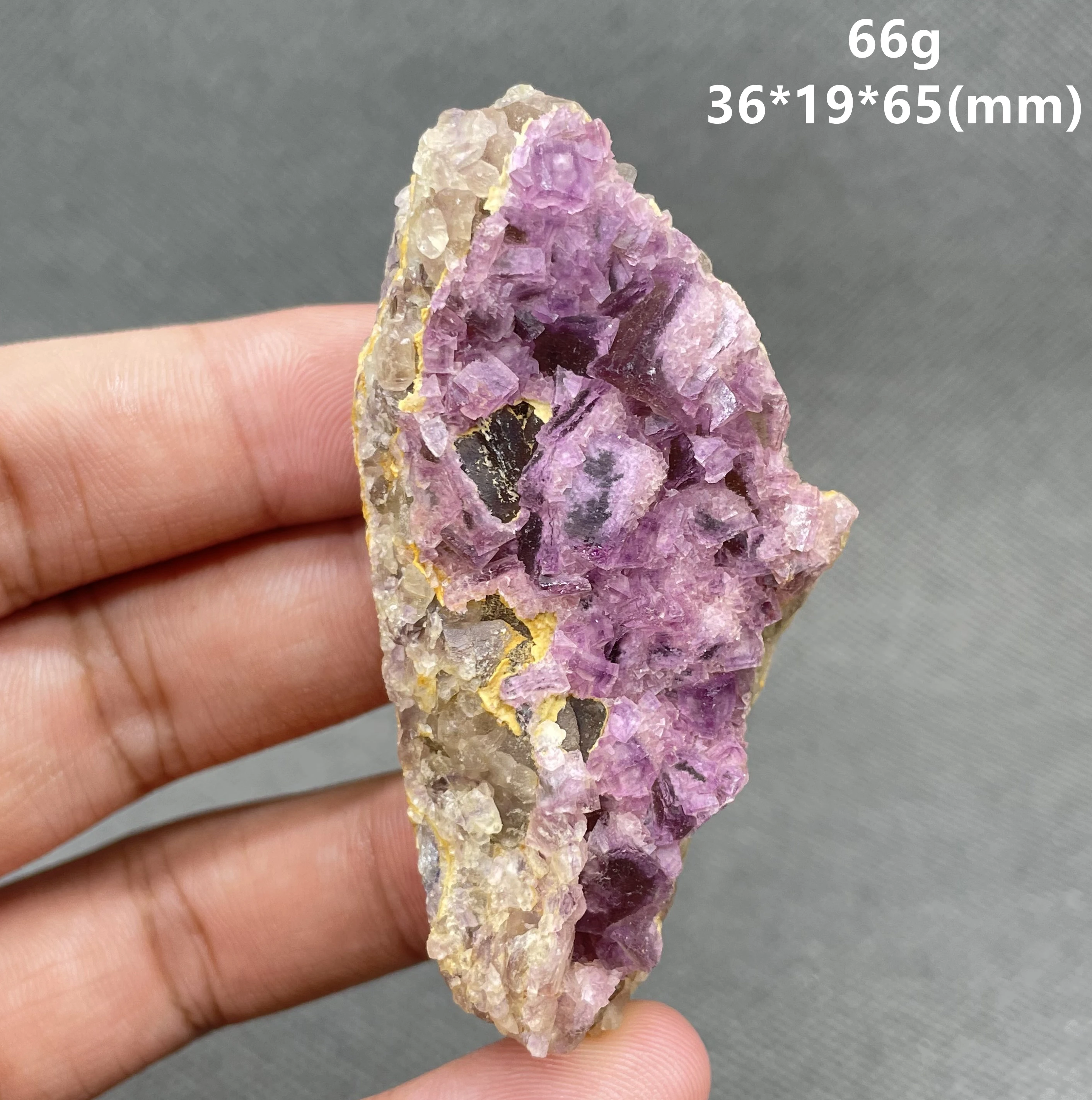 BEST! 66g Natural Zhejiang pink fluorite mineral specimen Stones and crystals Healing crystal