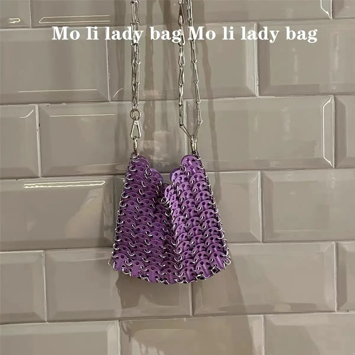 Imagem -02 - Bolsa Quadrado Tecido de Lantejoulas de Metal Brilhante para Mulheres Brilho Moda Bolsa Ombro Crossbody Telefone Móvel Senhora Bolsa