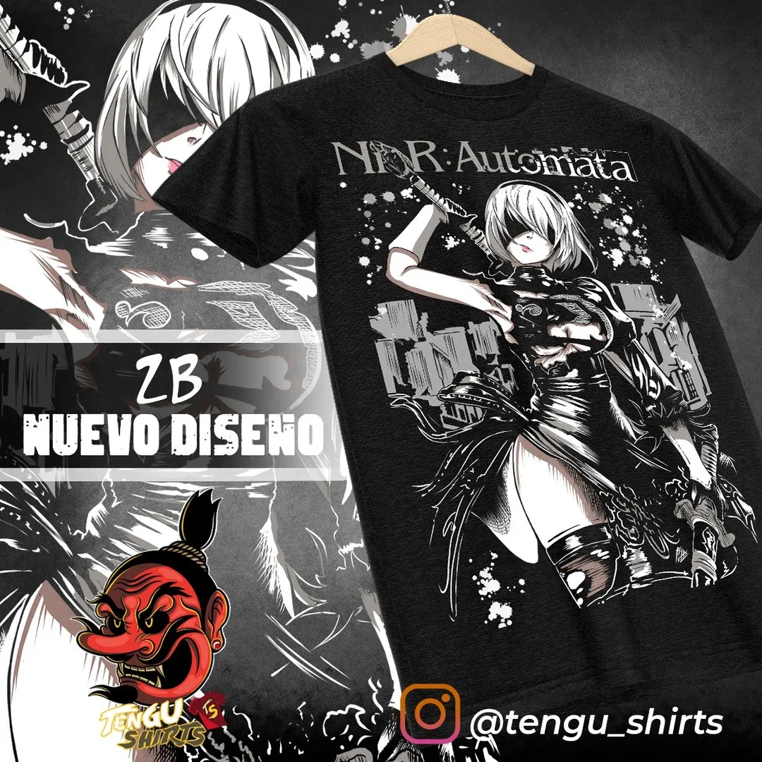 Cosplay  T-shirt NieR:Automata 2B Tee