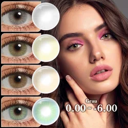 Colored Contact Lenses with Prescription Natural Eye Color Lens Soft Lens With Diopters for Eyes Cosmetic Eye Lenses Pupils