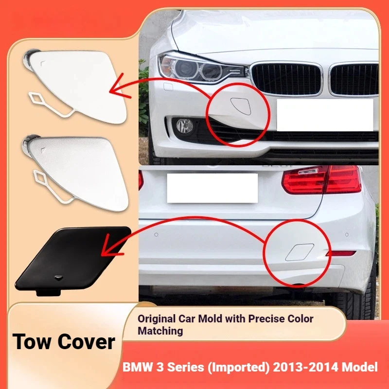 Suitable for 13-14 models of imported BMW 3 Series F30 trailer cover front and rear bar tow cover traction cover accessories