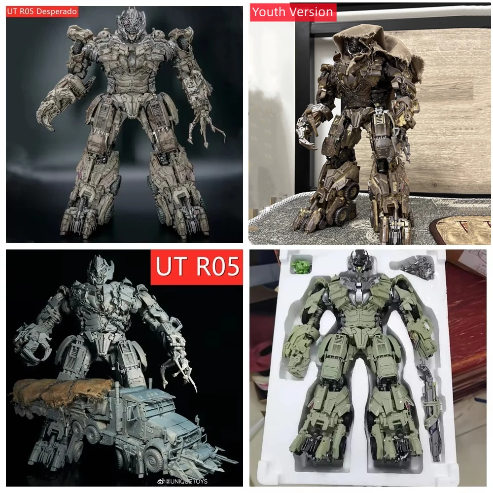 UniqueToys UT R05 MG Tank Megatank Desperado Battle Damaged Youth Version And Original Color Action Figure Robot