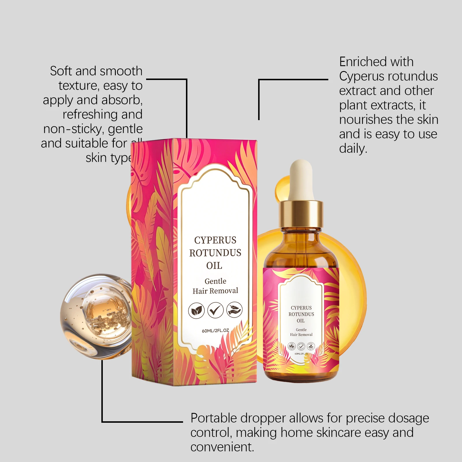 Cyperus Rotundus オイル脱毛スムージングスー - Hair Care Cream のレビューと価格