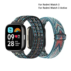 Watch Band For Redmi Watch 3 Active Strap Nylon Elastic Replacement Wristband For Xiaomi Redmi Watch 3  Bracelet Correa