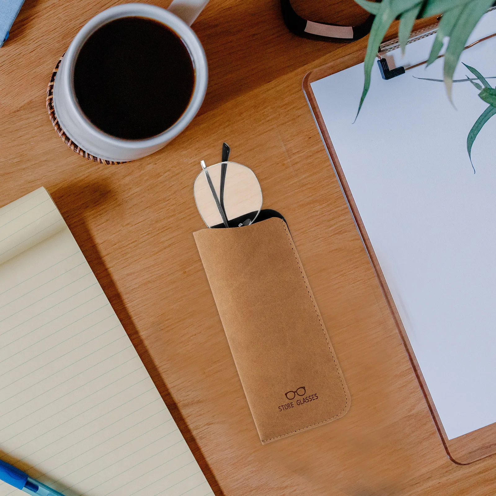 

2 Pcs Soft Glasses Case Eyewear Slim Eyeglass Matte Pouch for Students Scholars Cloth Bag Sleeve