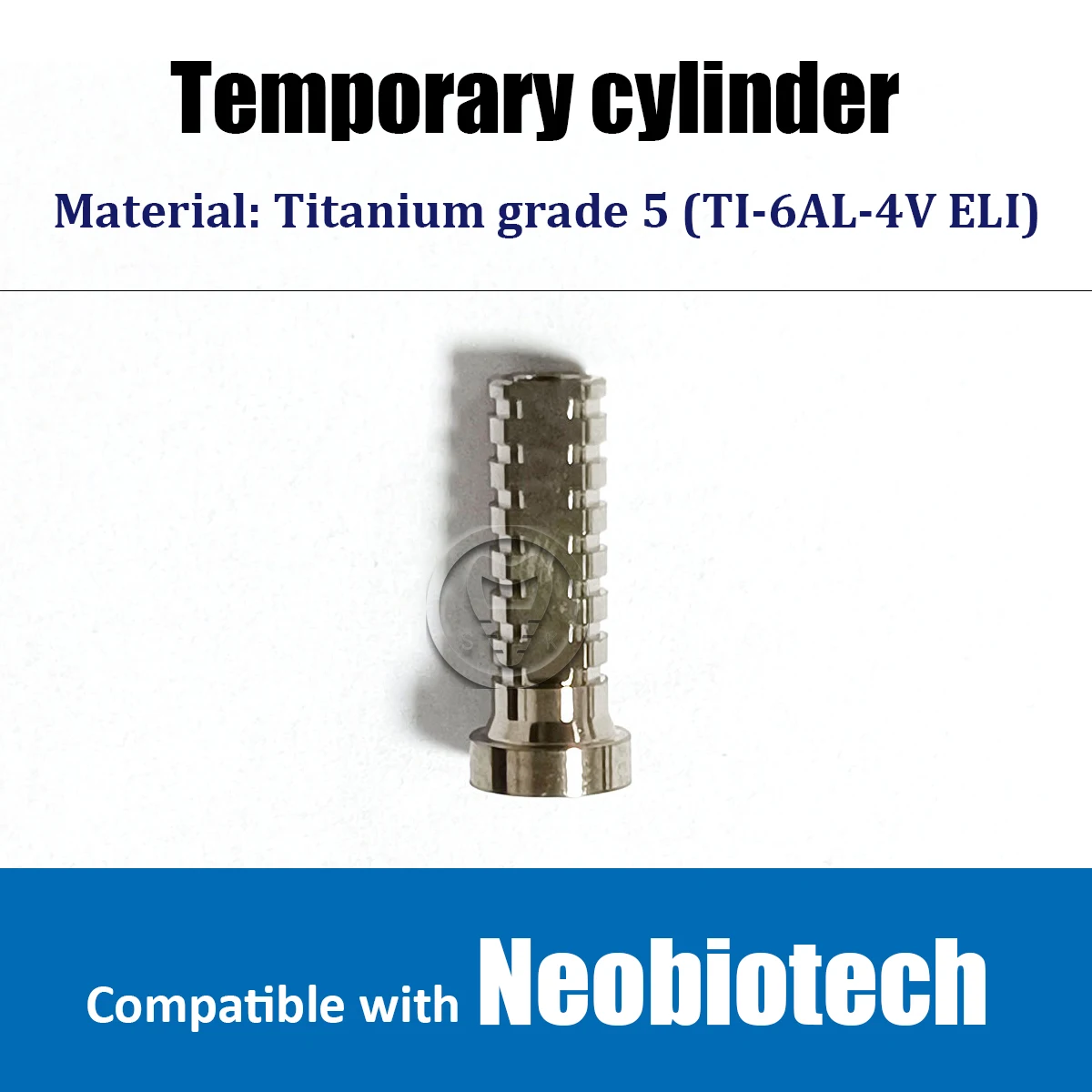 Neobiotech compatible Temporary cylinder non engaging conical abutment Multi-Unit Prosthetic Ti sleeve D4.8 dental implant