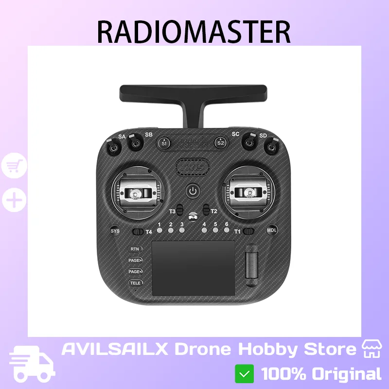 

Радиоуправляемый контроллер Radiomaster TX15 Max с сенсорным экраном IPS 3,5 дюйма, ELRS, стабилизатором Холла с ЧПУ, гироскопом и микрофоном
