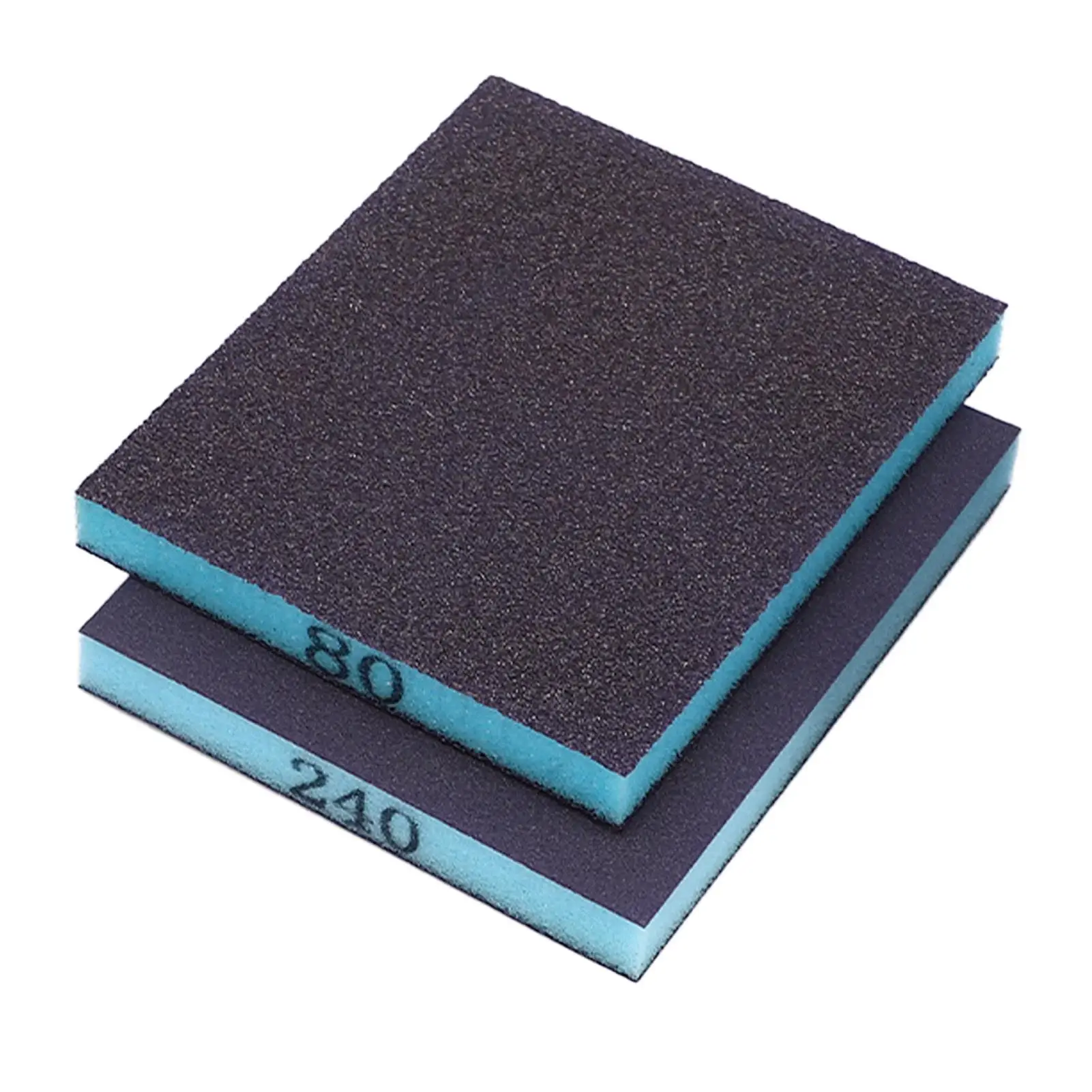 2 Sided Sanding Sponge Block 60-320 Grit for woodworking , Rust Removal, Wet/Dry Use, Wear Resistant, Easy Grip