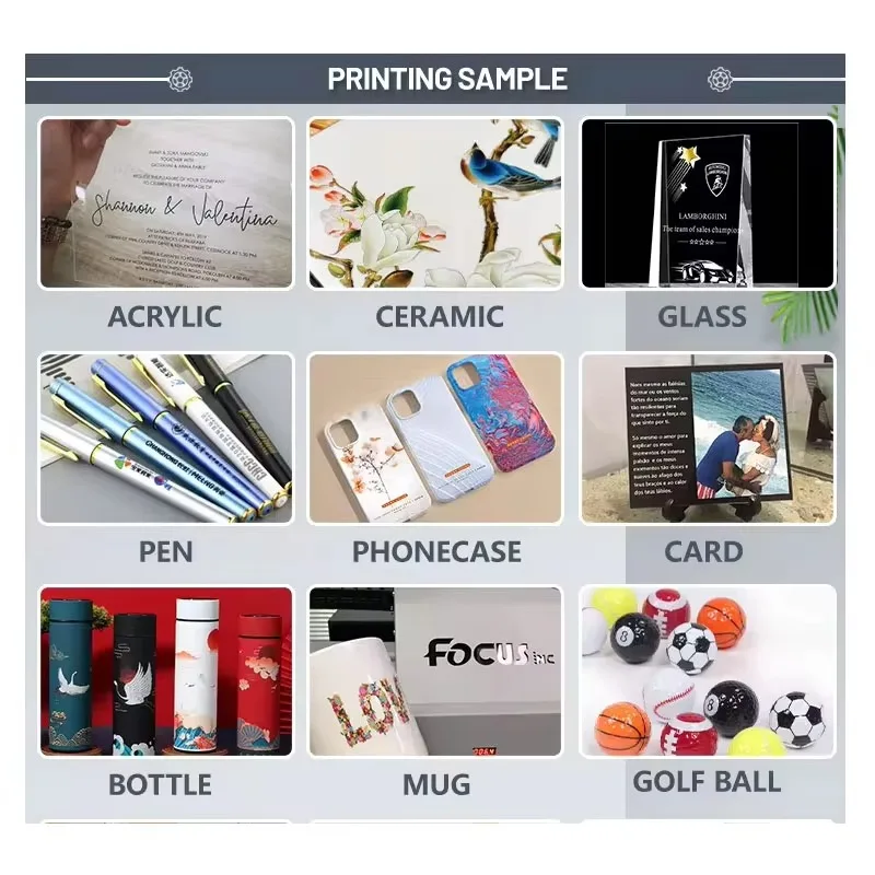 Customized Top-selling A2 A3 Customize Any Size Desktop T-shirt Inkjet Flatbed Leather Printer Automatic 3 Years Warranty