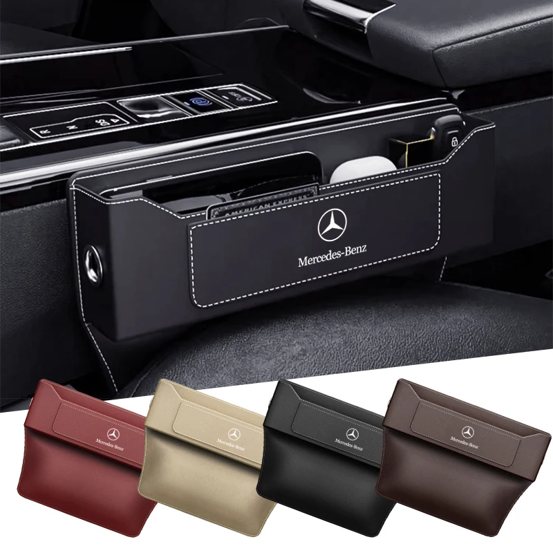 Car Seat Gap Organizer Seat Crevice Slot Storage Box For Mercedes Benz C180 C200 C260 C300 W108 W124 W126 W140 W168 W169 W176