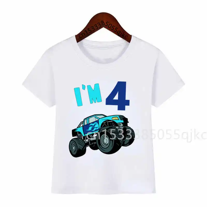 Baby Kids Go Kart T Shirt Truck Top Kids Fashion T Shirt Birthday T Shirt Cool Off-Road 1-10 T Shirts