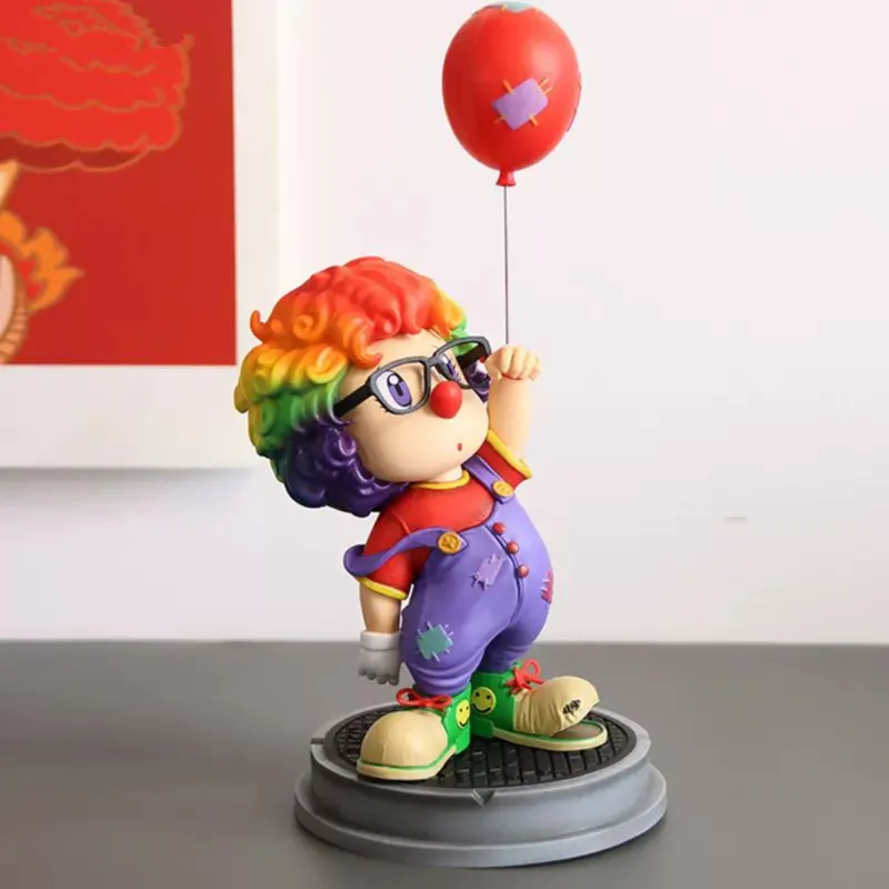 Classic Arale Anime Figures Alare Joker Model With Balloon Series Pvc GK Action Figurine Collection Room Decoration Kid Toy Gift