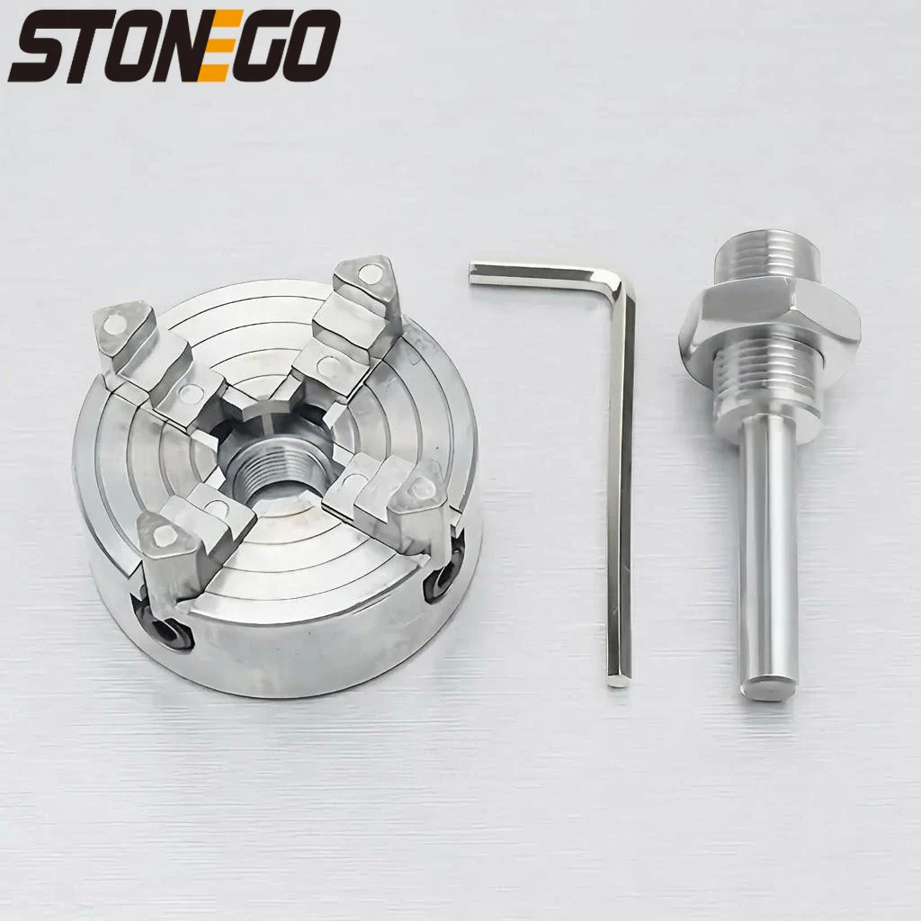 Heavy Duty Self Centering Drill Chuck for Electric Drill 3 Jaw 4 Jaw M12 1mm High Precision Durable Drilling Tool Accessory