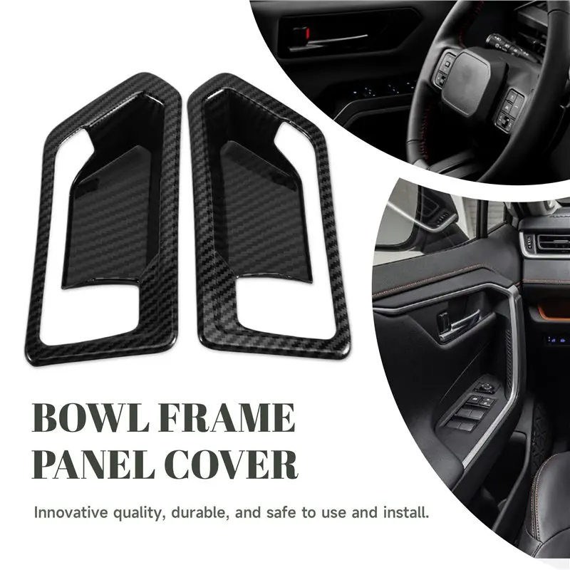 X39A-Car Inner Door Armrest Handle Bowl Frame Panel Cover Trim For Toyota RAV4 RAV 4 2026 2027 2028 Modify Decorative Strips