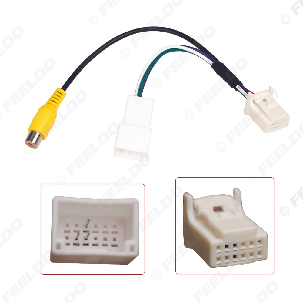 Car Parking Reverse Rear Camera Video Plug Converter Cable Adapter for JAC Refine S5/M5 MP5 Compatible Car Accessory