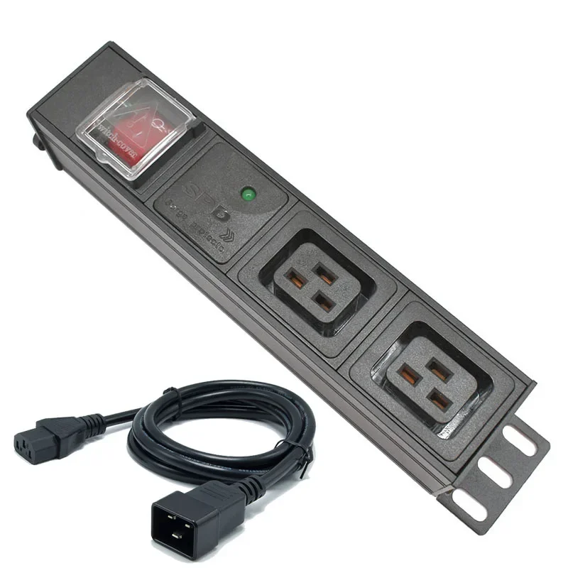 

Удлинитель питания PDU C19, распределительный шкаф, двухсторонний выключатель розетки, корпус из алюминиевого сплава, интерфейс C14 SPD