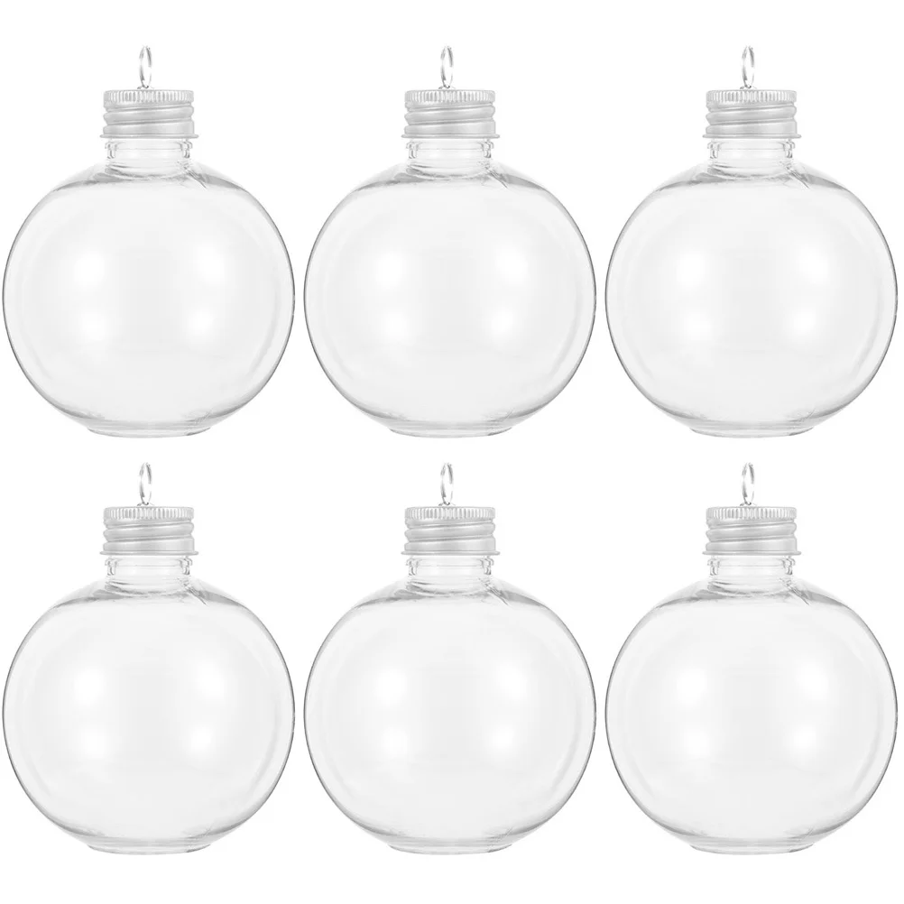 

Candy Light Bulb Shape Ball Bottle Decorative Christmas Balls Clear Glass Pendant Miss Beverage