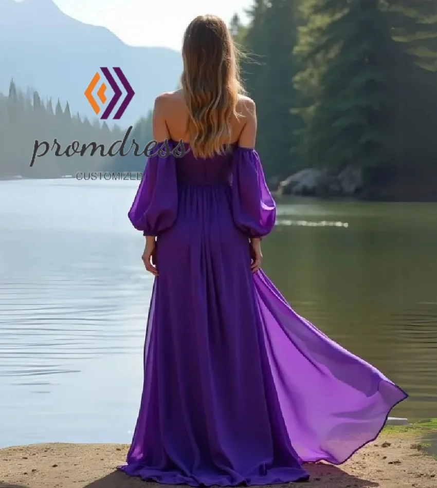 シンプルな自由奔放に生きるイブニングドレススパゲッティストラップ長袖ウエディングドレス 2025 居心地の良いフォーマルな機会マキシパーティードレスレースカスタマイズ