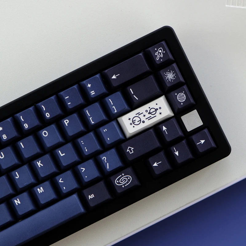 Imagem -04 - Chaves Conjunto Gmk Galaxy Keycaps Pbt Tintura Sublimação Chave Tampões Cherry Perfil Keycap para Keychron 65 75 Anne Poker Gh60 Gk64 Fl98 128