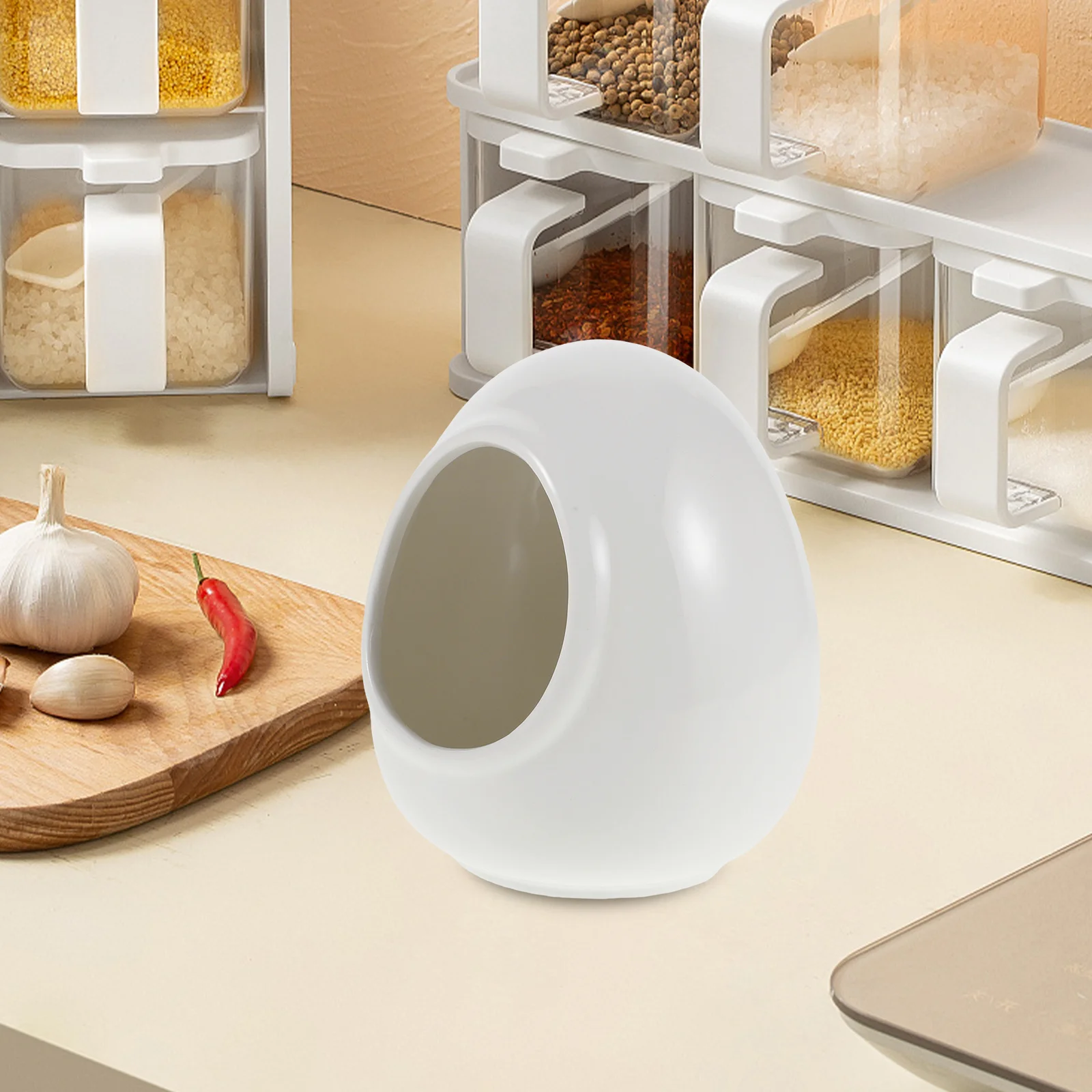 

Ceramic Condiment Jar Stylish Seasoning Container Hot Pot Restaurant Spices Storage Elegant Design Easy Clean Large Capacity