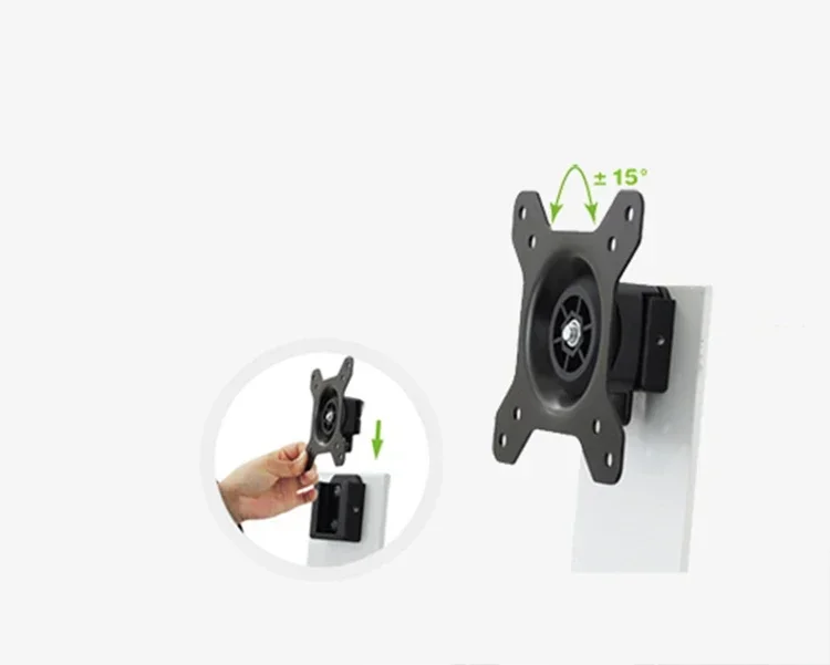 Gas Spring Arm Wall Mount Aluminum Sit-Stand 15"-27" LCD Monitor Holder+Keyboard Holder Full Motion Stand Bracket Adjustable