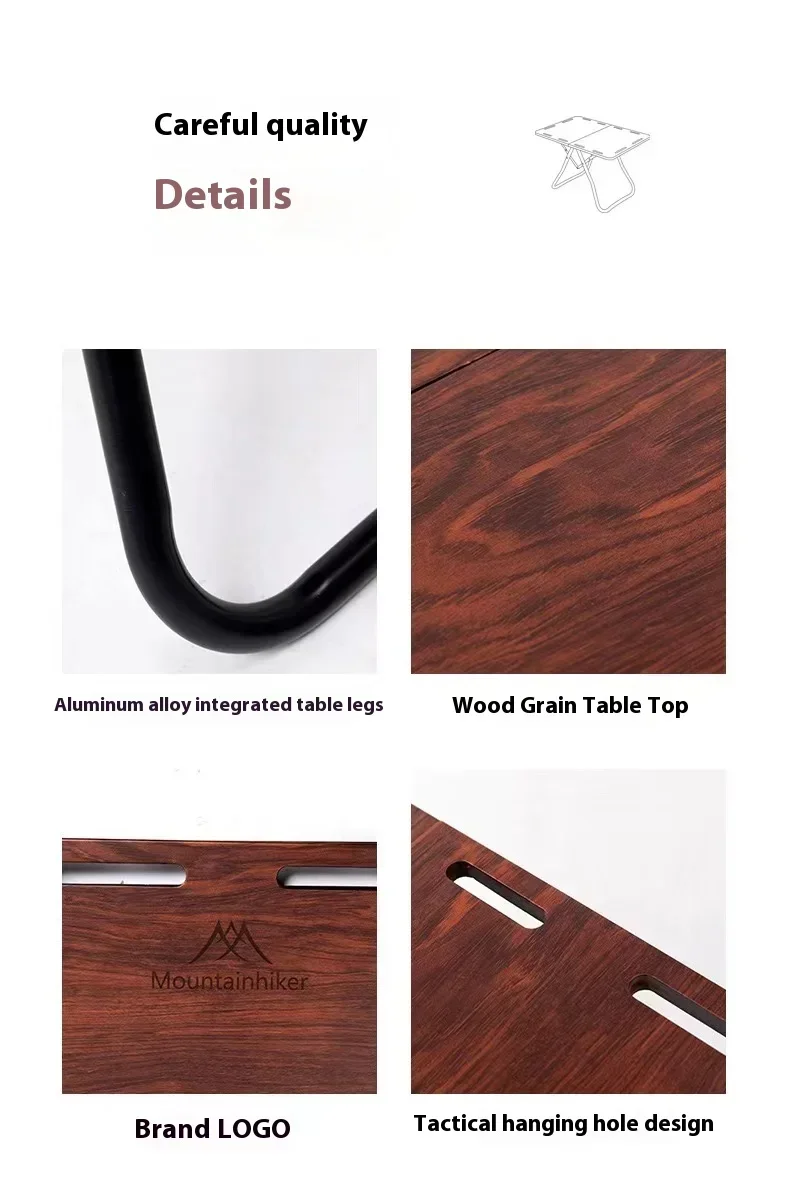 MOUNTAINHIKER Teetisch aus Aluminiumlegierung, für den Außenbereich, Camping, Butterfly, tragbarer Tisch, Stuhl, Klapptisch, hochwertige Möbel – Detail 12