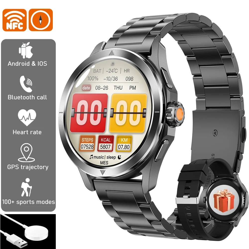 2025 New S4 Ultra For Xiaomi Smart Watch GPS Bluetooth Call Blood pressure Health watch Heart Rate Waterproof Sport Smart watch