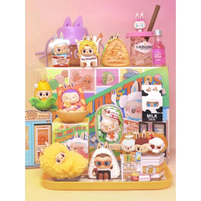 POPMART POP MART THE MONSTERS LABUBU serie de tienda de conveniencia de sabor extraño figura caja ciega juguetes originales coleccionar regalos sorpresa