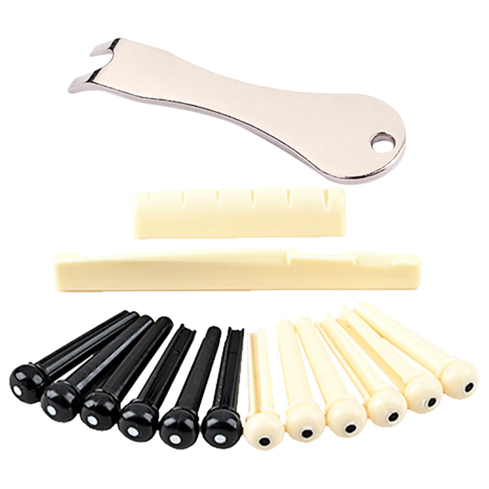

Tuning Pegs Acoustic Guitar Pillow String Set Parts Repairs Bridge Removal Tool Extractor