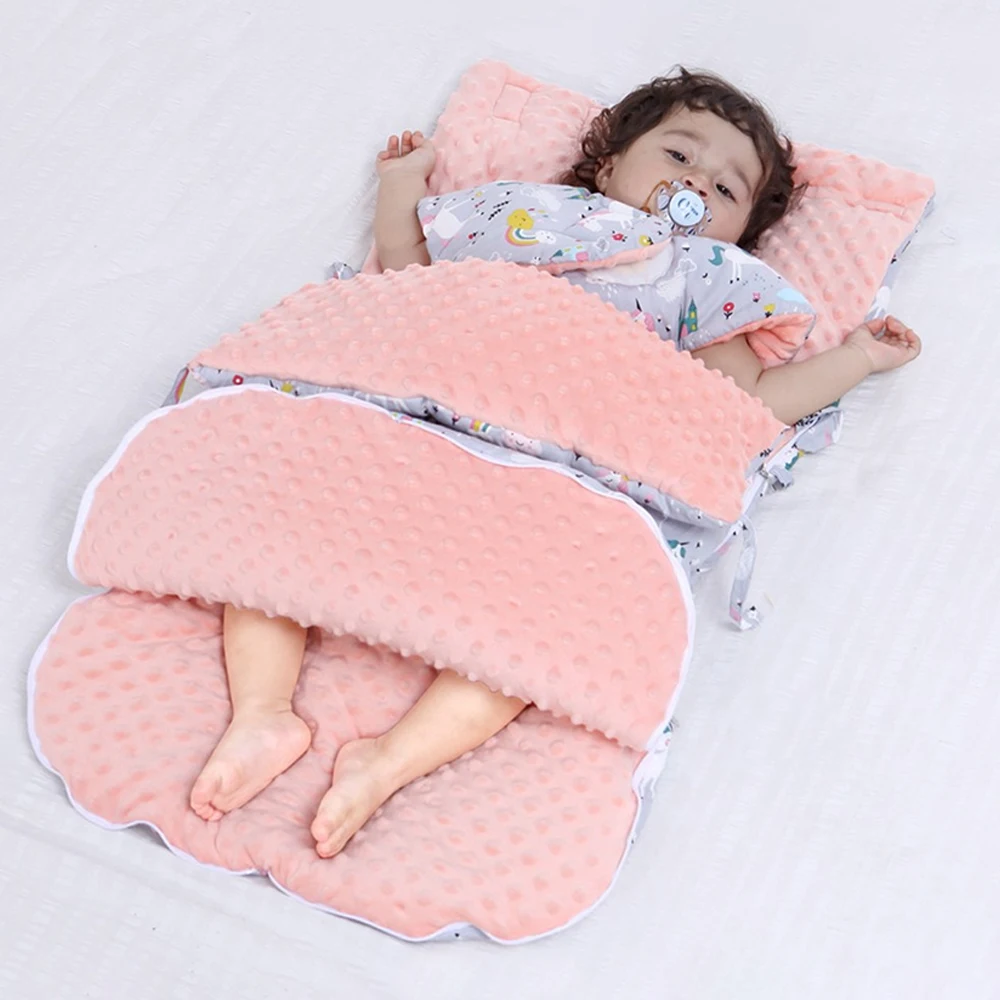 

baby Doudou Cotton Sleeping Bag Newborn Envelope Anti-shock Warm Sleepsacks Winter Thickening Wrap Swaddle Sleepsack For Babies